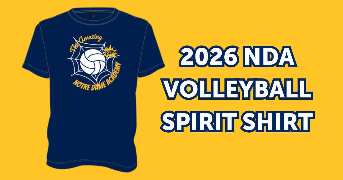 Cover photo for article for 2026 NDA Volleyball Spirit Shirt