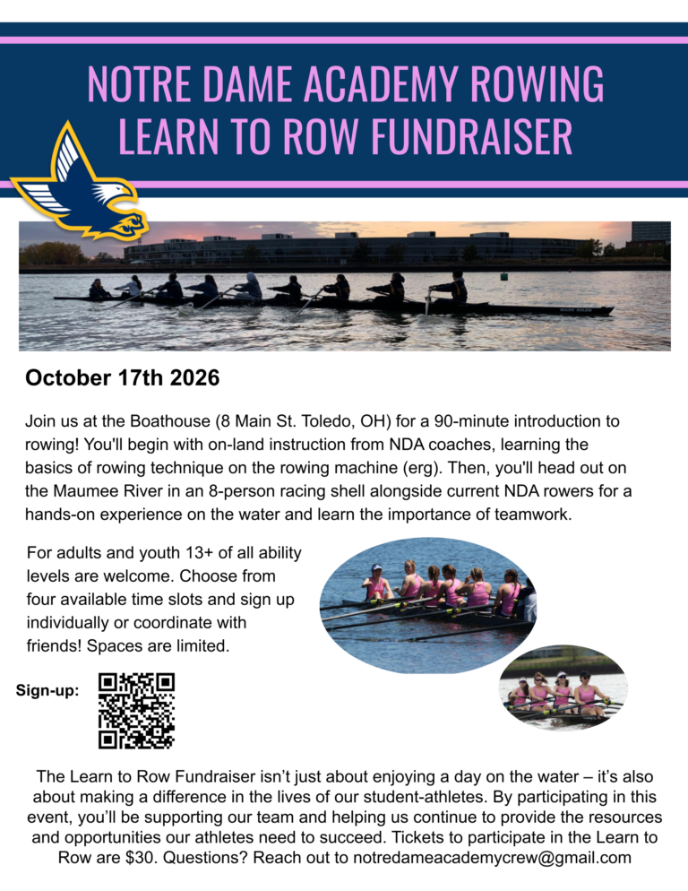 Learn to Row Fundraiser Flyer 2026