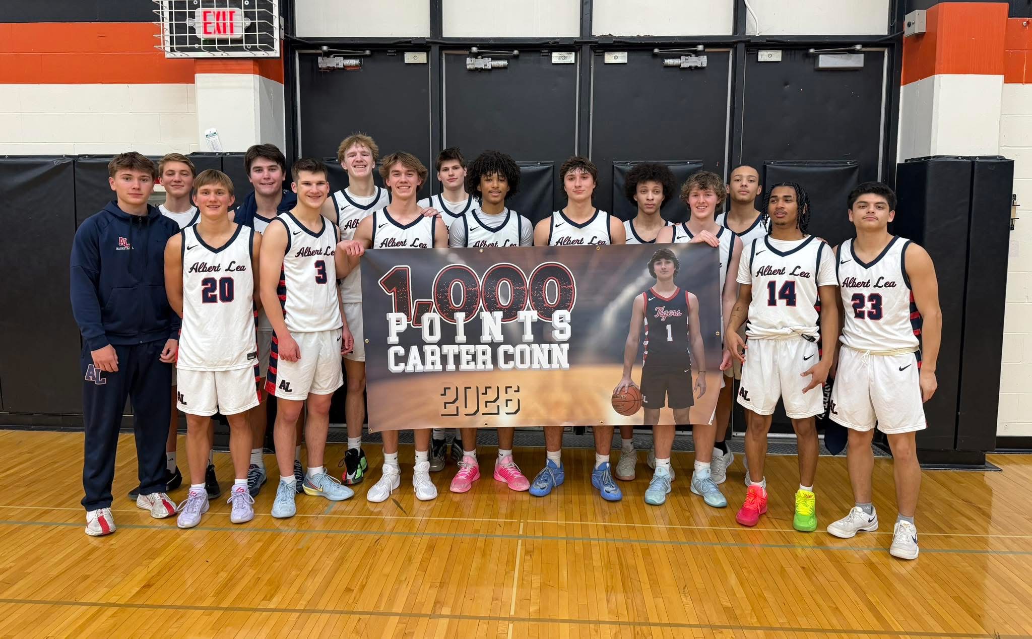 Albert Lea Tigers Boys Basketball - Carter 1000 points