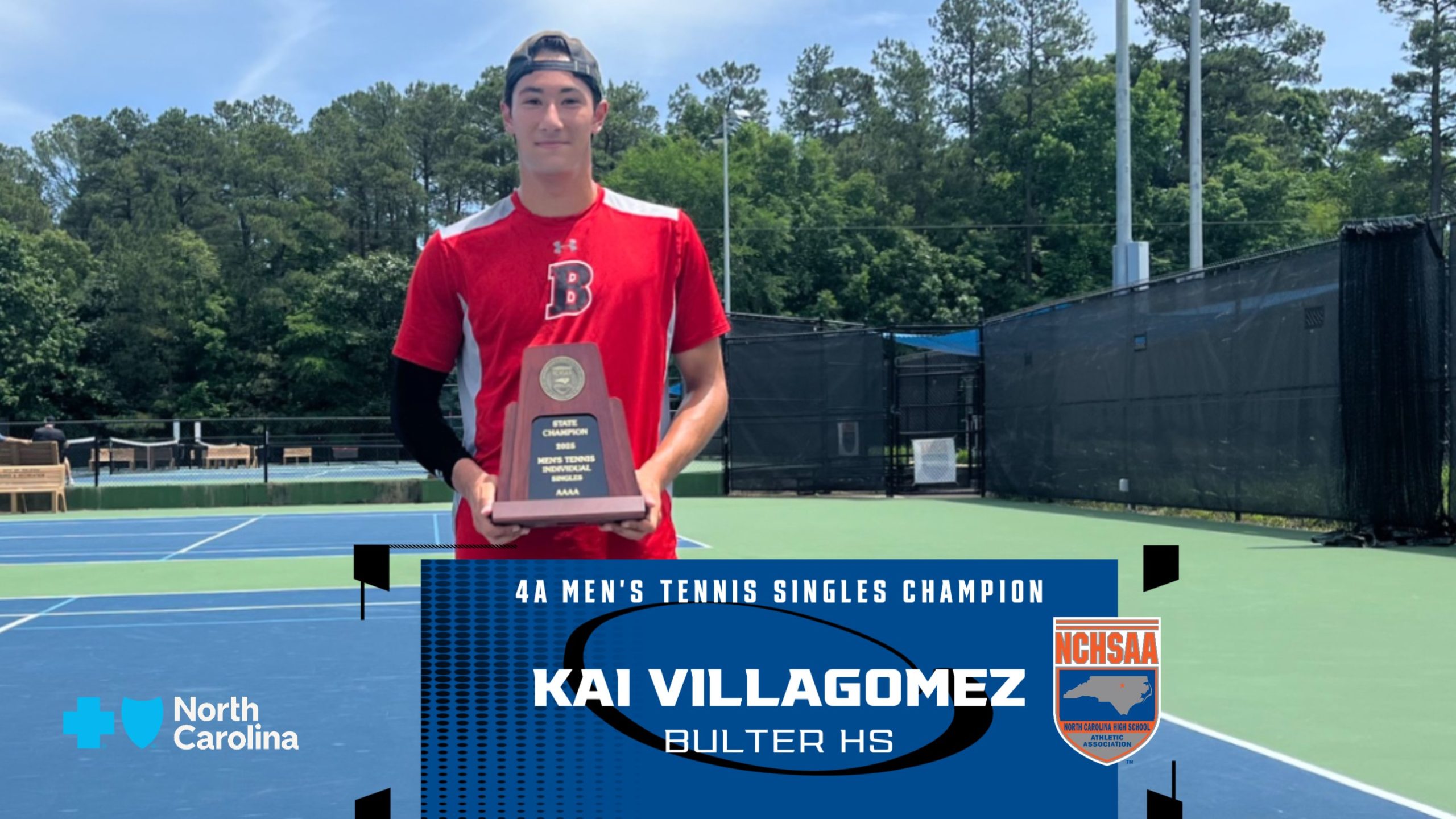 Kai Villagomez Butler 4A NCHSAA Men's Tennis Individual Championship