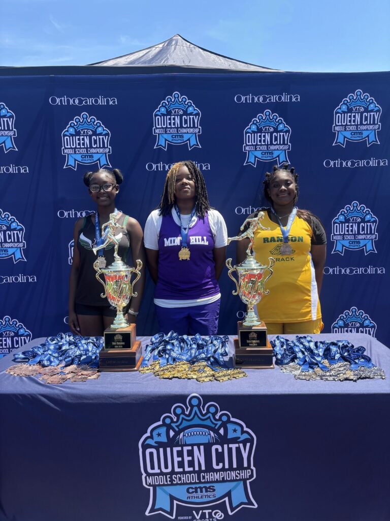 Track MS Girls Discus Winners