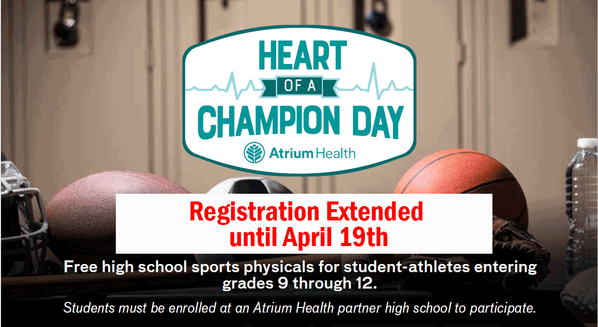 Heart of a Champion: Registration Extended until April 19th