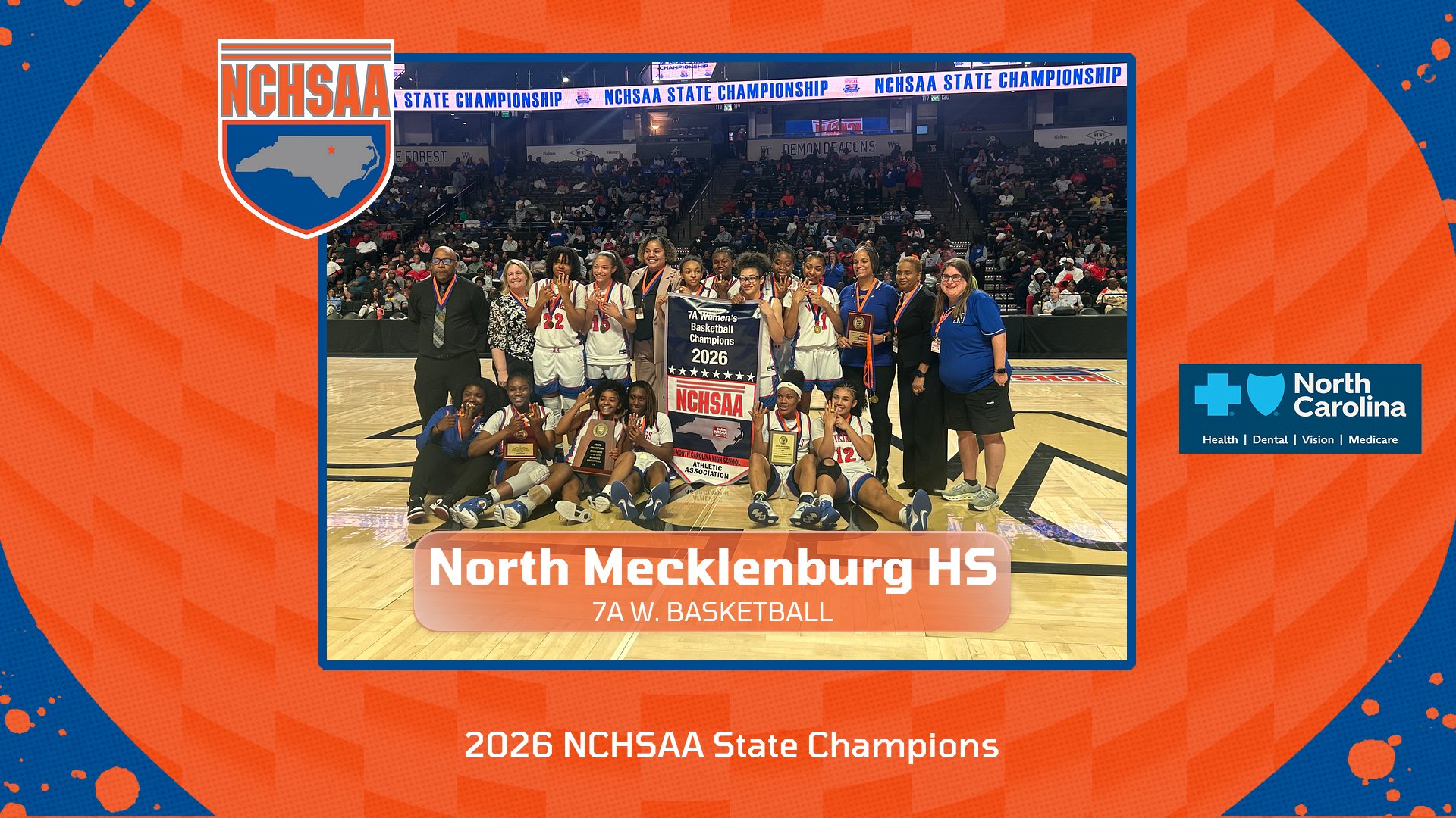 North Mecklenburg 2026 Girls Basketball State Champions