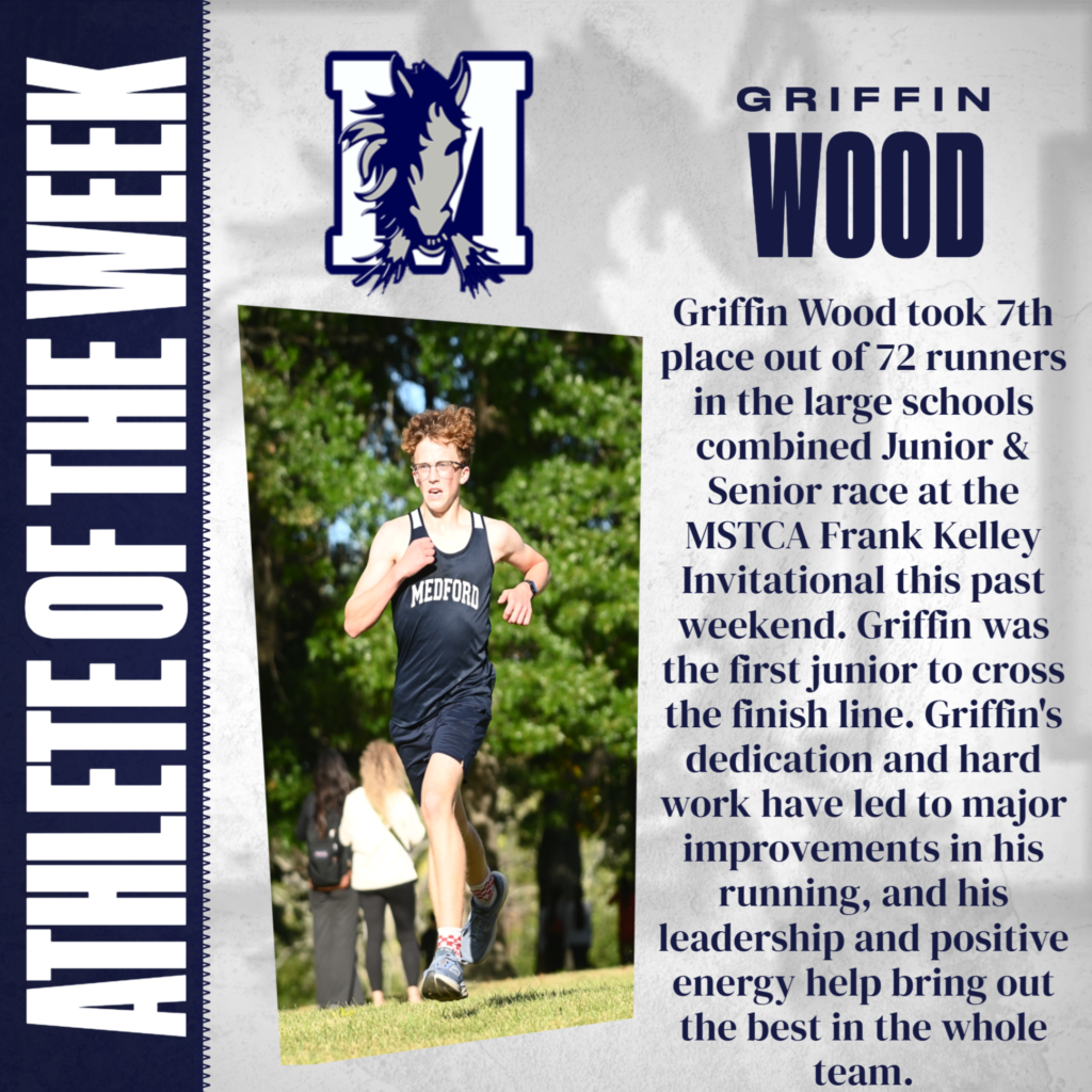 ATHLETE OF THE WEEK GRIFFIN WOOD | Medford High School (MA)