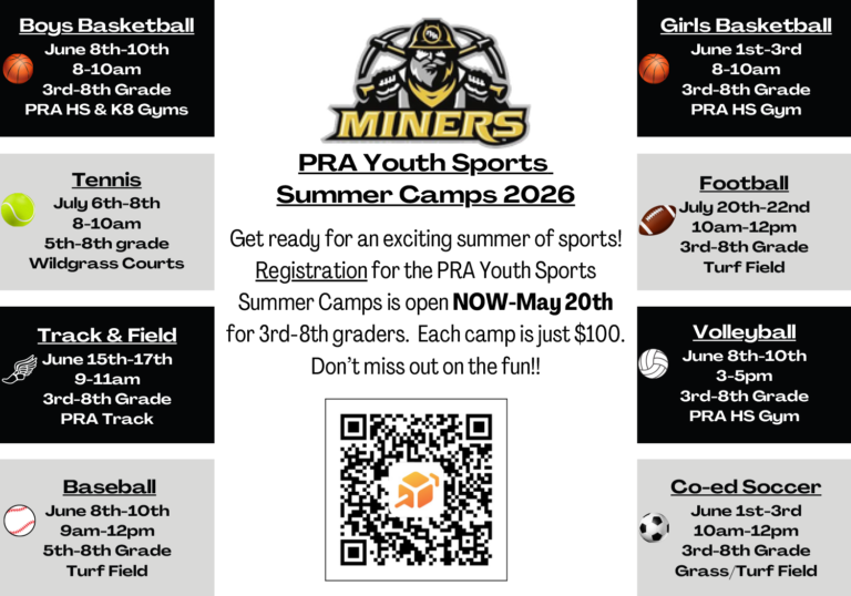 Summer youth camps flyer