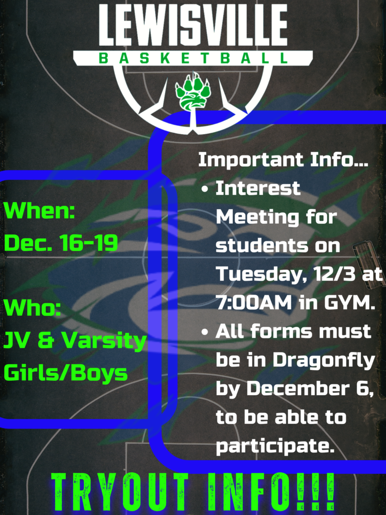 Basketball Tryout Info