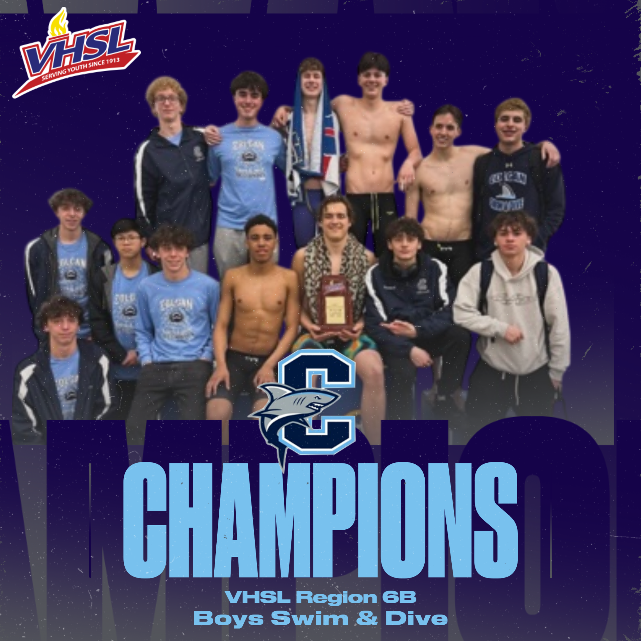 Region 6B Champions: Colgan High School Boys Swim & Dive | Colgan High ...