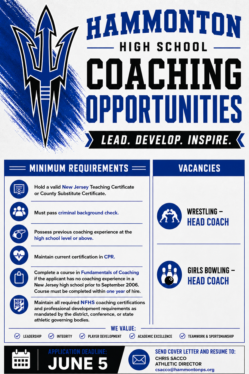 Coaching Opportunities