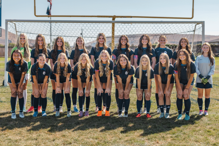 Team picture of girls soccer