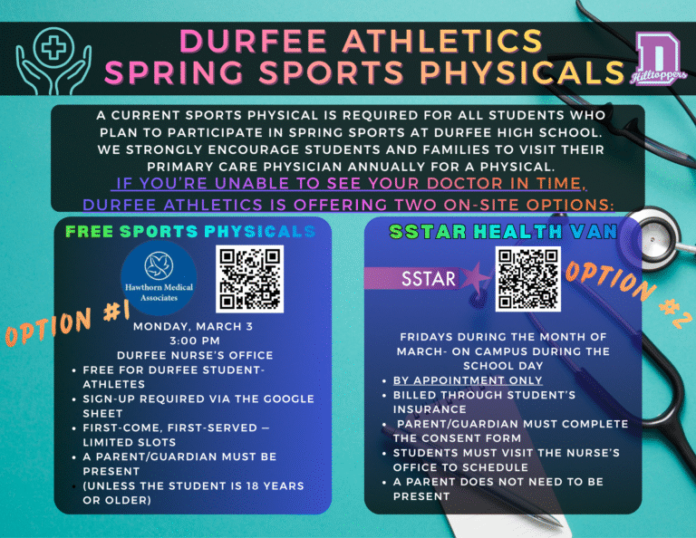 Spring Sports Physicals