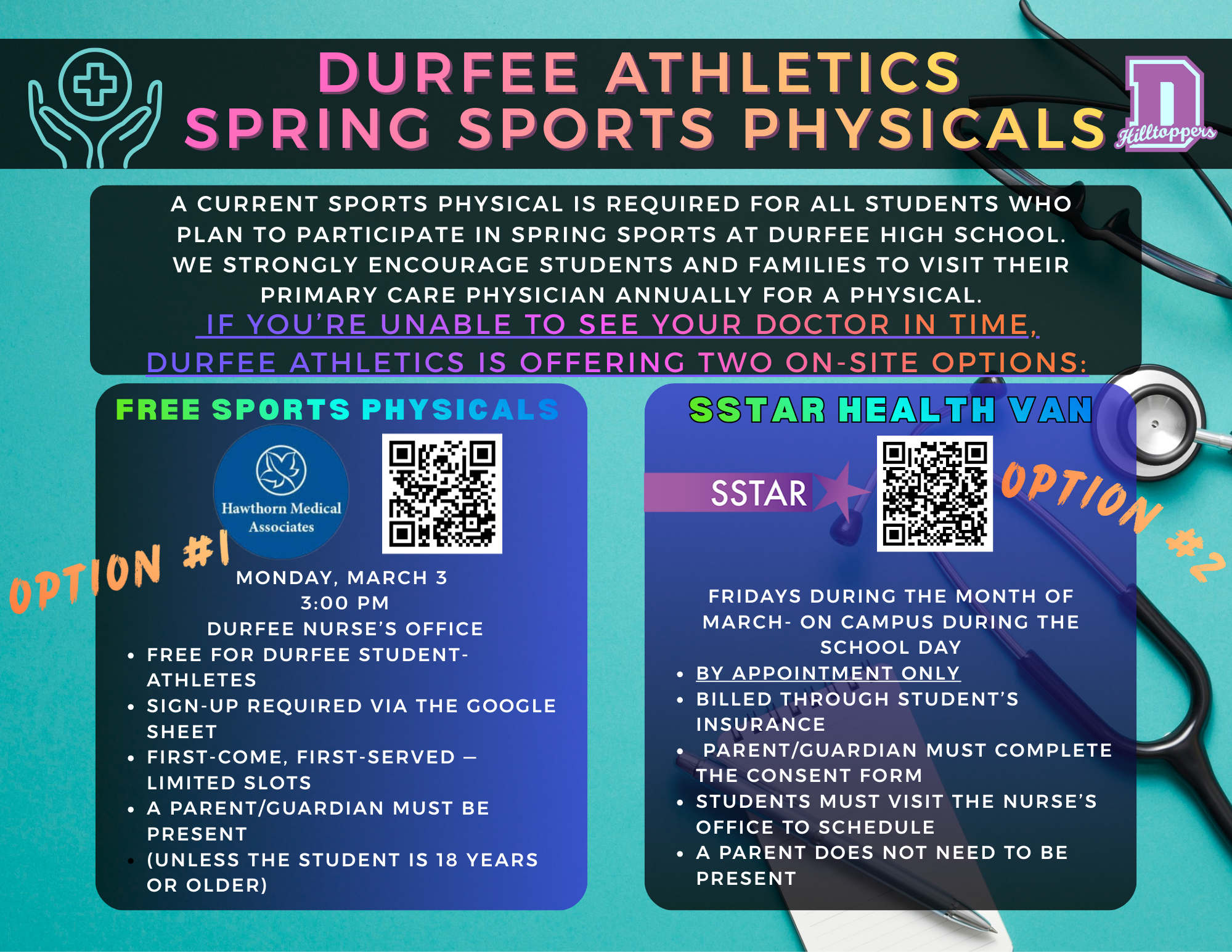 Spring Sports Physicals