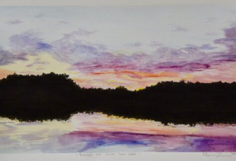 Sunset on South Twin Lake - Olivia Nass