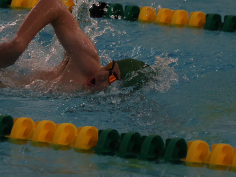 male swimmer in pool