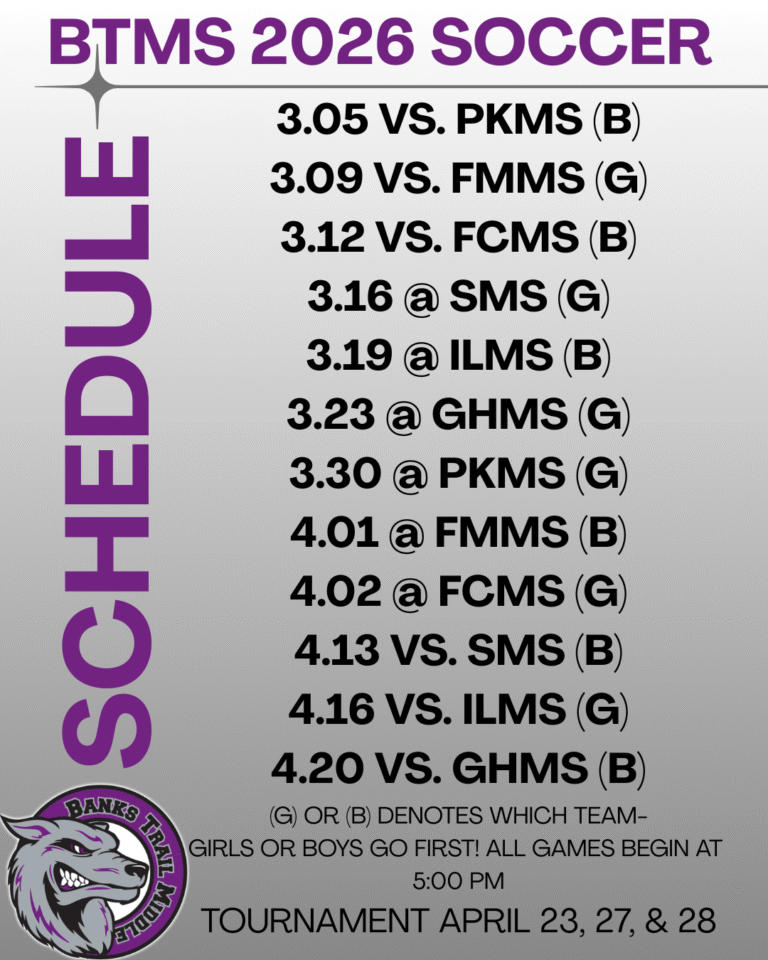 soccer schedule