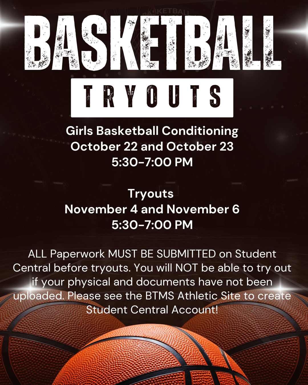 basketball tryouts