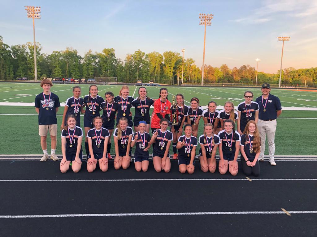 2020 - 2021 GIRLS SOCCER CHAMPIONS PLEASANT KNOLL