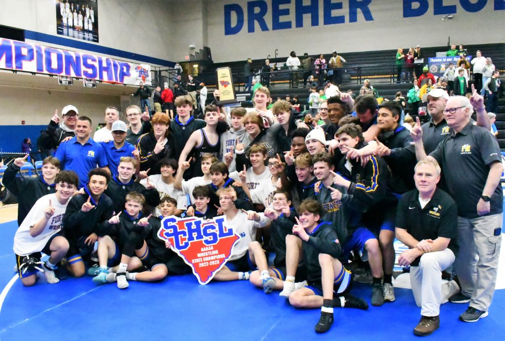 Fort Mill Middle School Wrestling State Champions