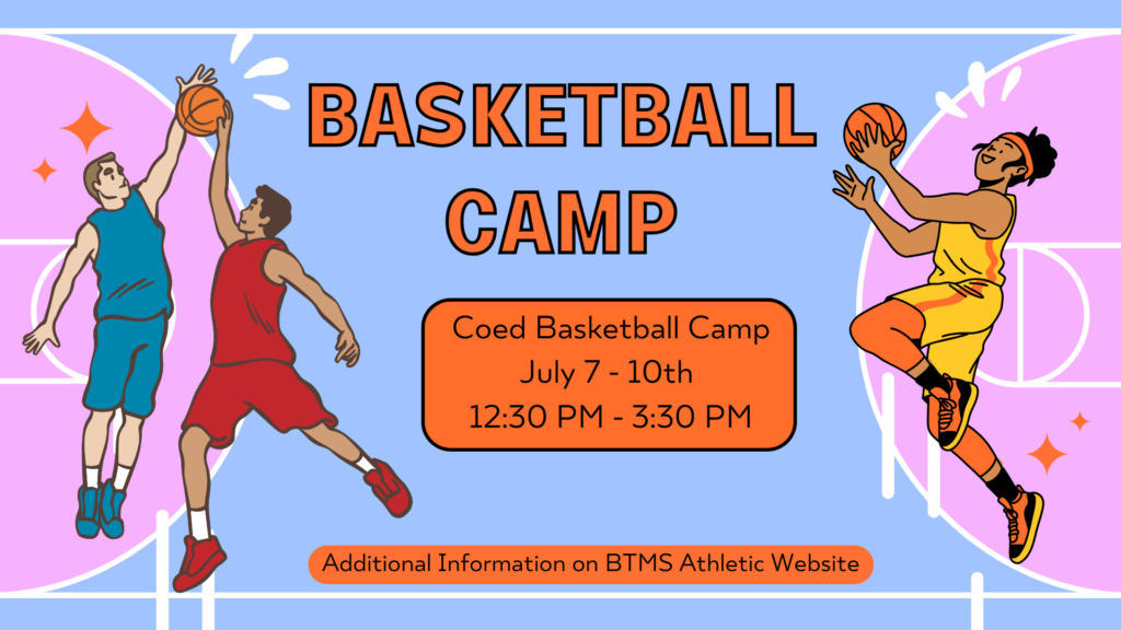 Basketball Camp Coed July 7 - 10th 12:30 PM - 3:30 PM