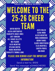 GH Cheer Team Roster
