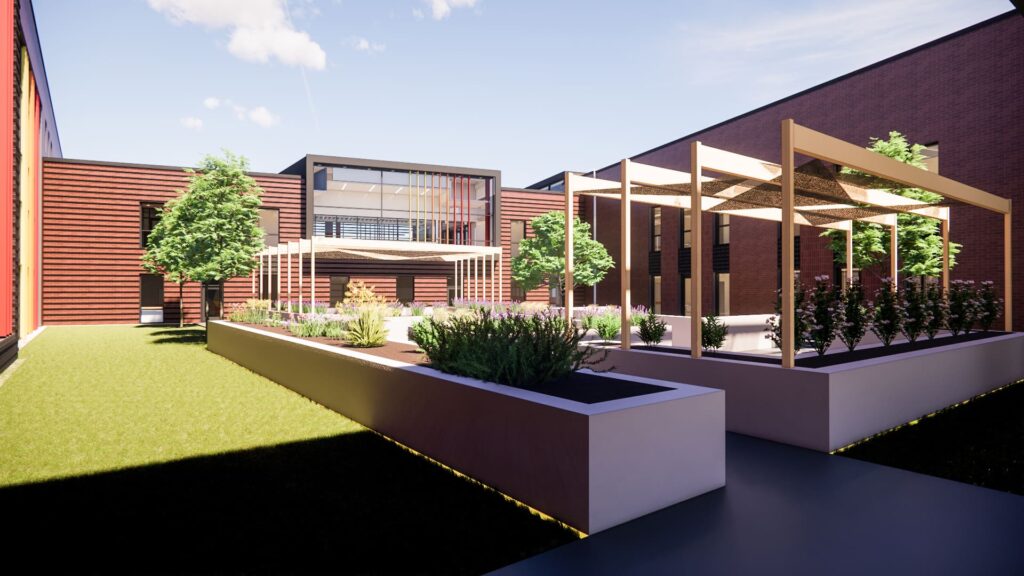 Flint Hill MS Courtyard