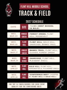FHMS Track Schedule