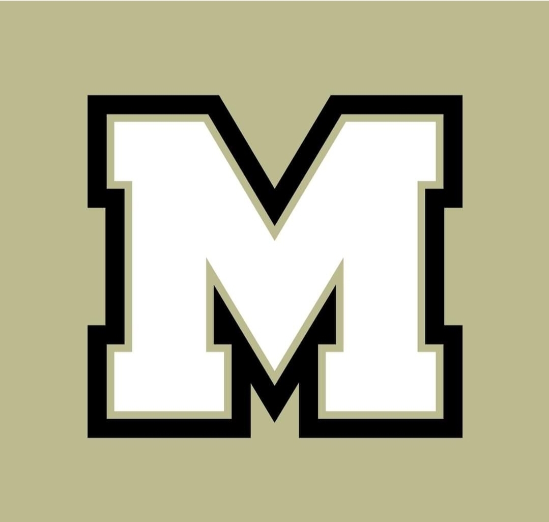 M black and gold logo