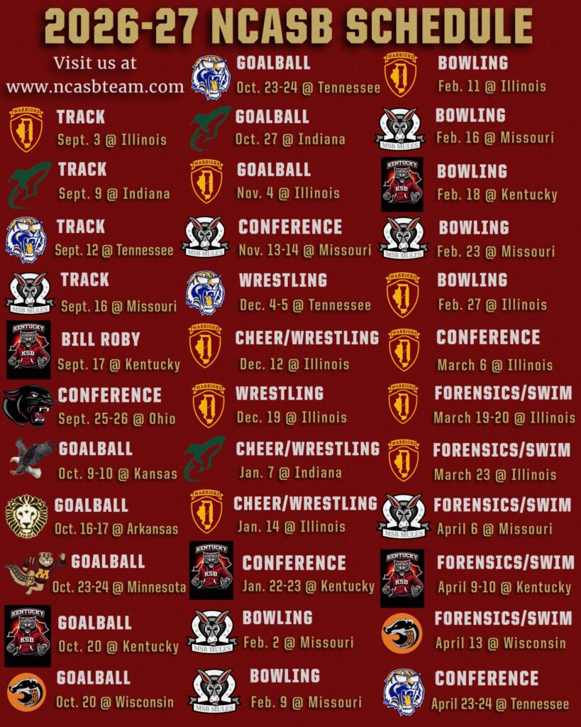NCASB Athletic Calendar