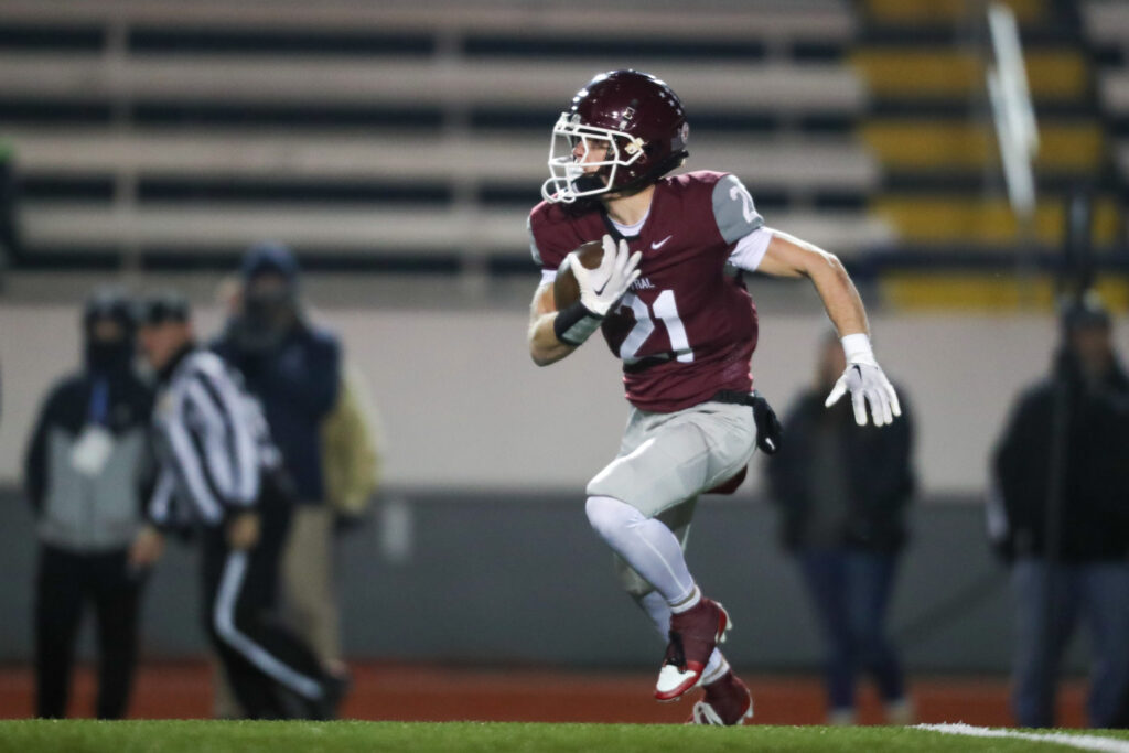 Wheeling Central football player