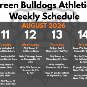 Weekly Schedule