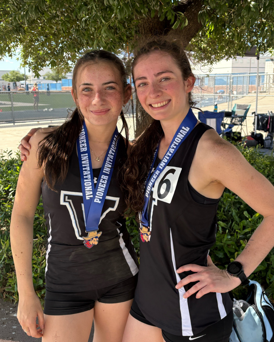 Veritas Prep girls cross country medalists