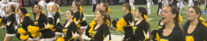 TVHS Cheer team cheering on the football team at Ray Patterson Stadium.