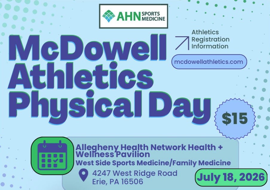 Graphic of McDowell Physical day 2026