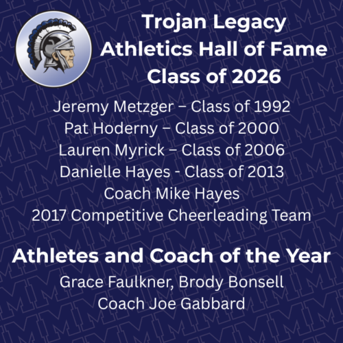 Graphic listing McDowell 2026 Hall of Fame Class