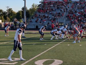 McDowell lines up on offense for first football games of the season at Mentor