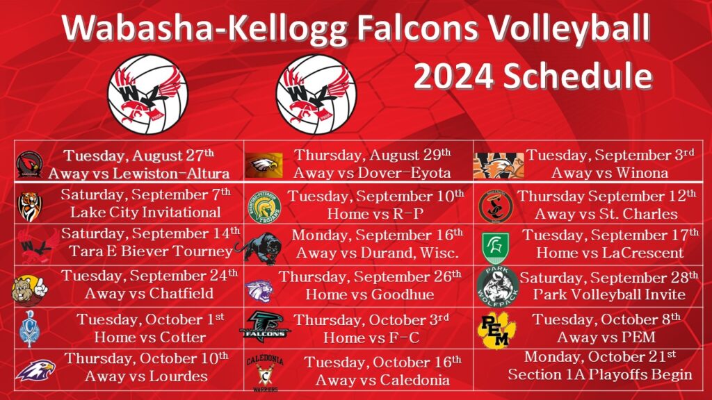 Volleyball Schedule 2024