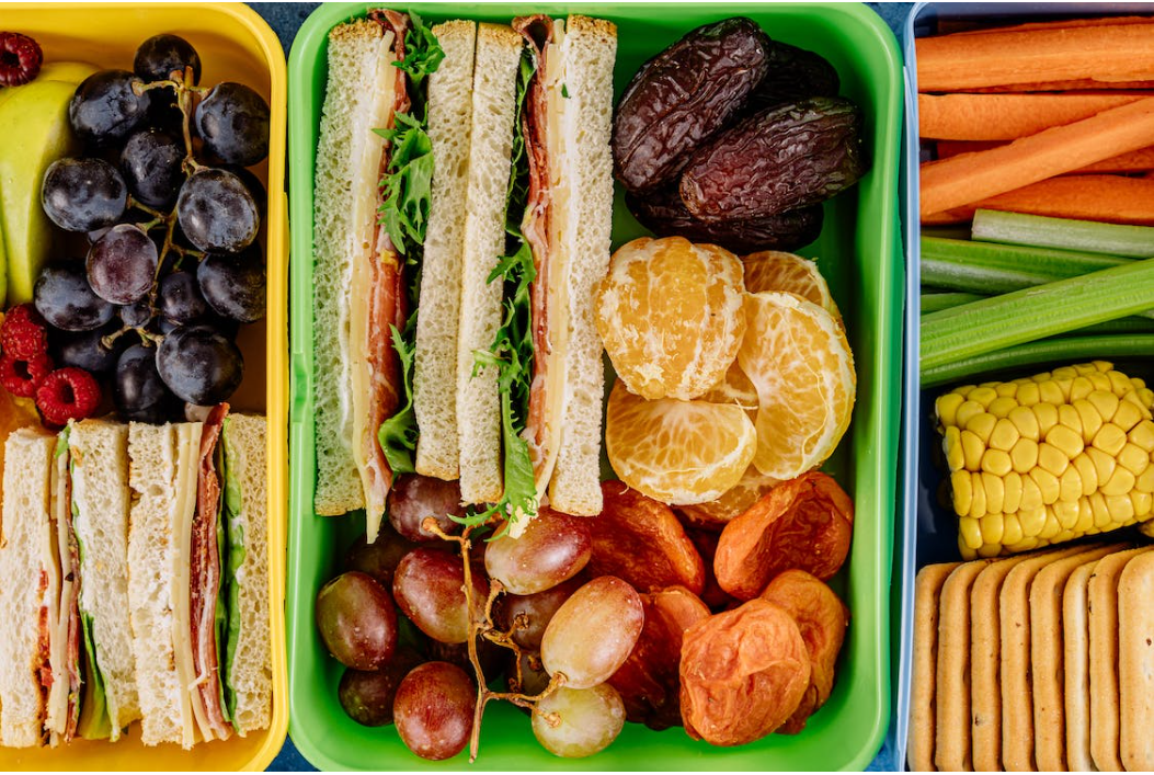 School Lunch box featuring healthy options