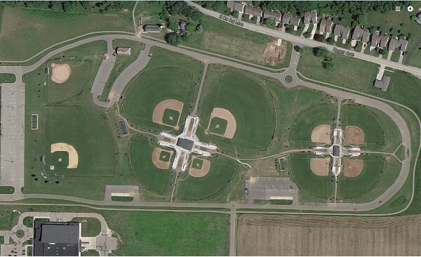 baseball and softball fields at Craig High School