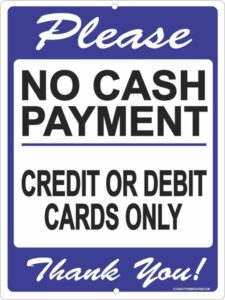 Please no cash payments, credit or debit only Thank you