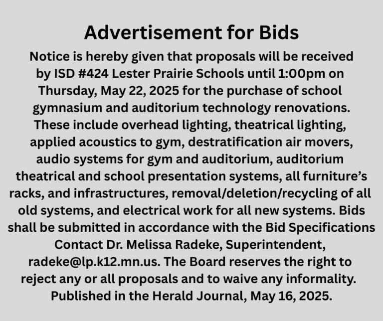 Advertisement For Bids 768x644