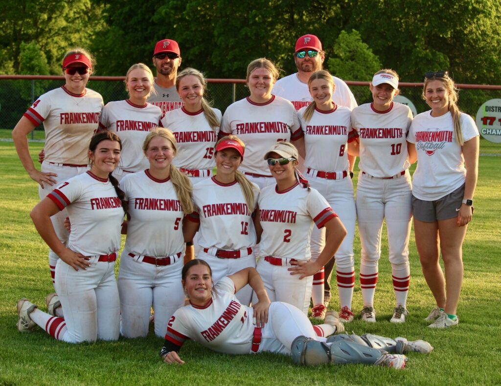 Frankenmuth 2024 tvc red softball champs