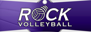 rock volleyball logo