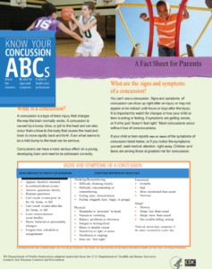 ABC Concussion Form for Parents PDF