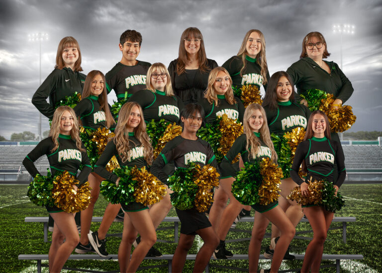 Varsity Football Poms Team Photo