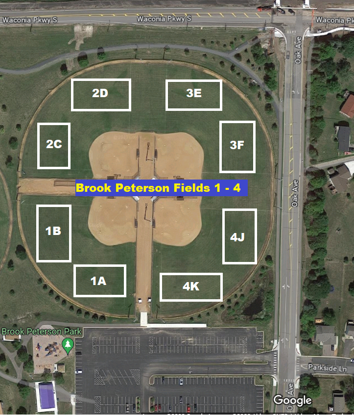 Flag Football Facilities Map