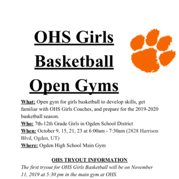 OGDEN GIRLS BASKETBALL OPEN GYM