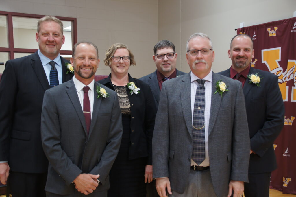 L to R: Jeff Turbes, Tom Carlson, Mary Haberman, Travis Welch, Dave Eis, Josh Goche