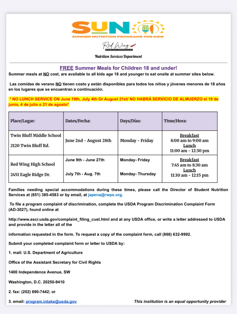 2025 Summer Meals