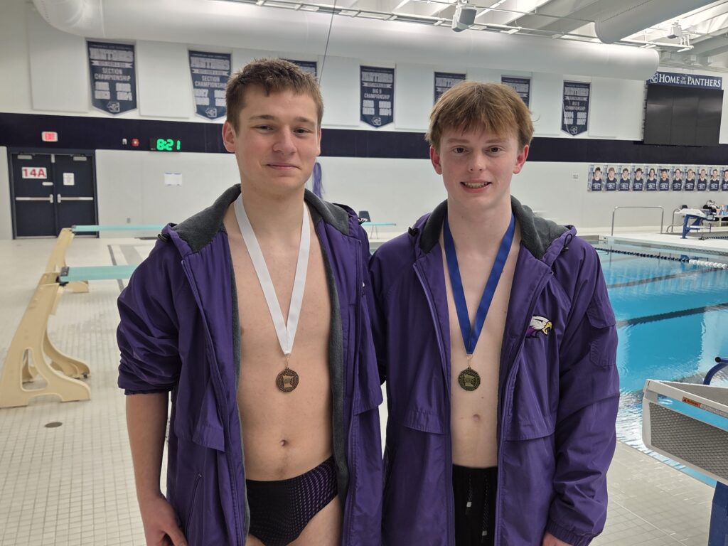 Winger divers Landen Nelson Zach Mikkelson.