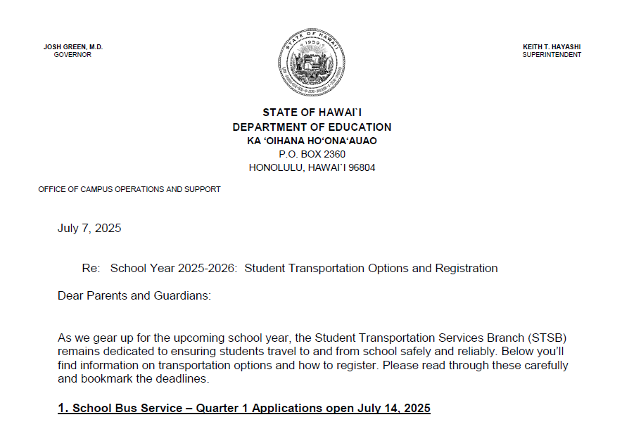 Transportation Update