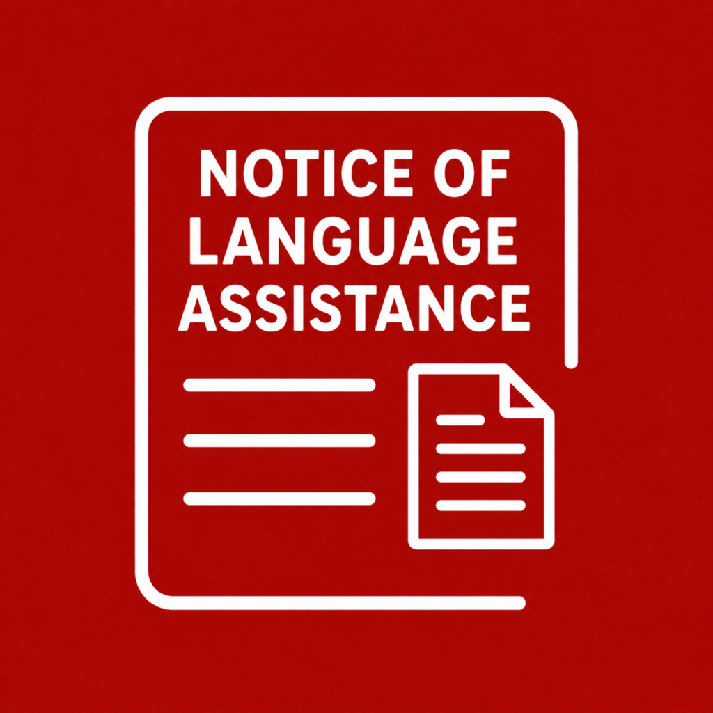 Notice of Language Assistance Image 2